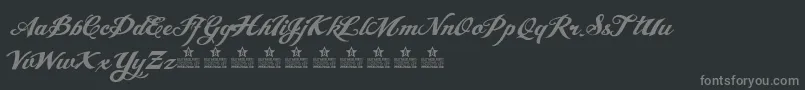 AngelTearsNeuePersonalUse Font – Gray Fonts on Black Background