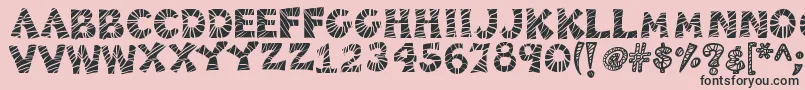 Kb3zebrapatch Font – Black Fonts on Pink Background