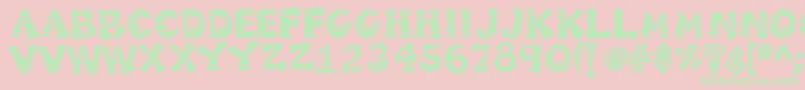 Kb3zebrapatch Font – Green Fonts on Pink Background