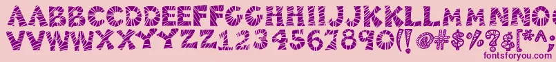 Подробнее о шрифте Kb3zebrapatch Шрифт Kb3zebrapatch – фиолетовые шрифты на розовом фоне