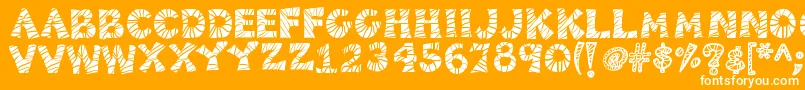 Weitere Informationen zur Kb3zebrapatch-Schriftart Kb3zebrapatch-Schriftart – Weiße Schriften auf orangefarbenem Hintergrund