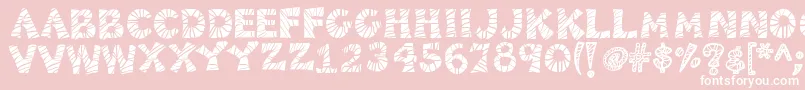 Kb3zebrapatch Font – White Fonts on Pink Background