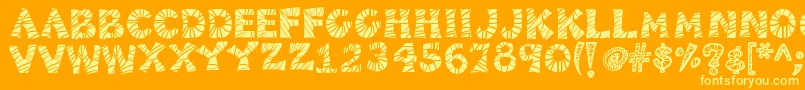 Más sobre la fuente Kb3zebrapatch fuente Kb3zebrapatch – Fuentes Amarillas Sobre Fondo Naranja