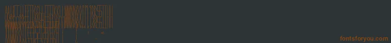 Czcionka JmhCelaenoRuna – brązowe czcionki na czarnym tle