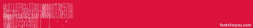 Fonte JmhCelaenoRuna – fontes brancas em um fundo vermelho
