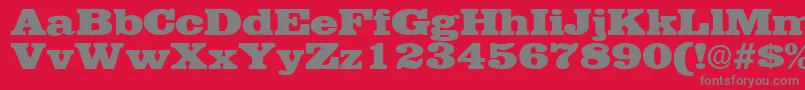 EgyptianRegular Font – Gray Fonts on Red Background