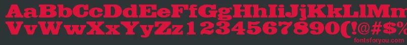 EgyptianRegular Font – Red Fonts on Black Background