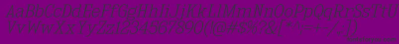 KingsbridgeElIt Font – Black Fonts on Purple Background