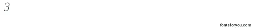 KingsbridgeElIt Font – Fonts for Digit 3