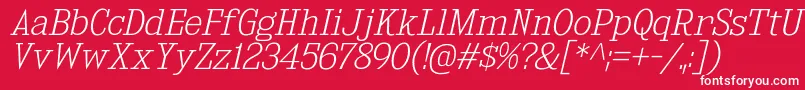 KingsbridgeElIt Font – White Fonts on Red Background