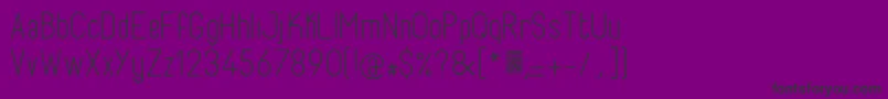 FabioloLight-fontti – mustat fontit violetilla taustalla