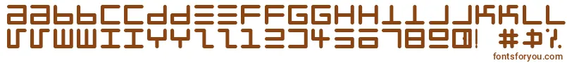 Eppyerrg-fontti – ruskeat fontit valkoisella taustalla