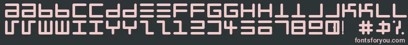 Eppyerrg Font – Pink Fonts on Black Background