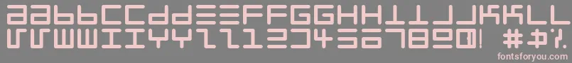 Eppyerrg Font – Pink Fonts on Gray Background