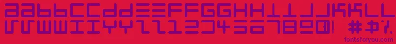 fuente Eppyerrg – Fuentes Moradas Sobre Fondo Rojo