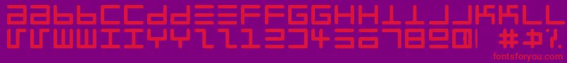 Eppyerrg Font – Red Fonts on Purple Background