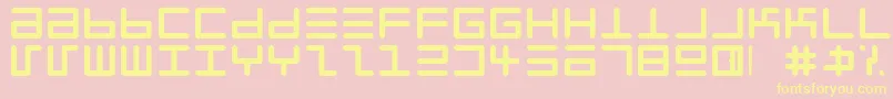 Eppyerrg Font – Yellow Fonts on Pink Background