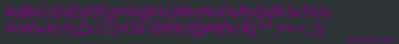 fuente GillSansMtРљСѓСЂСЃРёРІ – Fuentes Moradas Sobre Fondo Negro