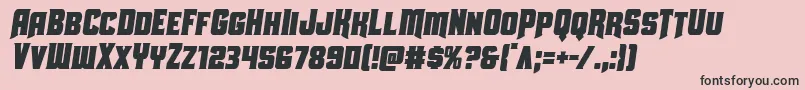 Uniongraycondsemital Font – Black Fonts on Pink Background