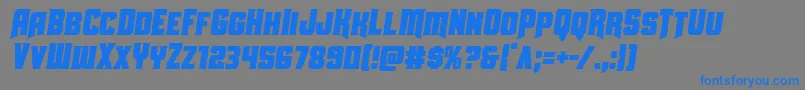 Uniongraycondsemital Font – Blue Fonts on Gray Background