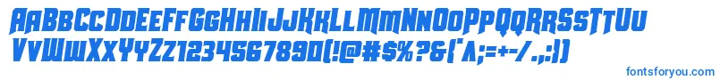 Uniongraycondsemital Font – Blue Fonts on White Background