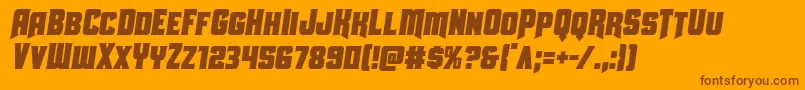 Uniongraycondsemital Font – Brown Fonts on Orange Background