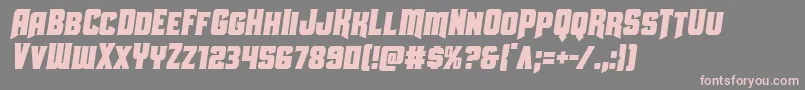 Uniongraycondsemital Font – Pink Fonts on Gray Background