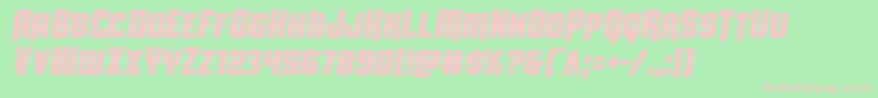 Uniongraycondsemital Font – Pink Fonts on Green Background