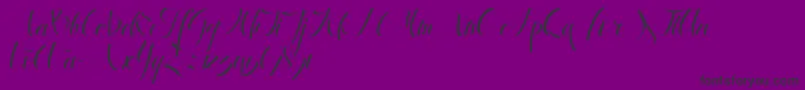 フォントAntrokasDemo – 紫の背景に黒い文字