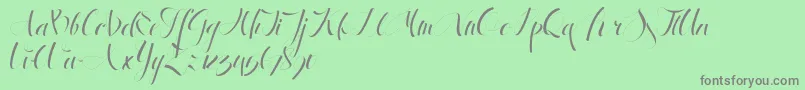AntrokasDemo Font – Gray Fonts on Green Background