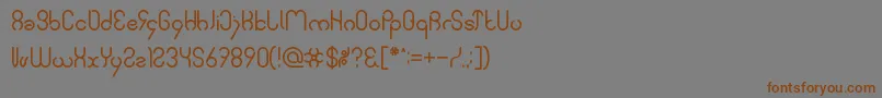 Подробнее о шрифте SimpleFont Шрифт SimpleFont – коричневые шрифты на сером фоне