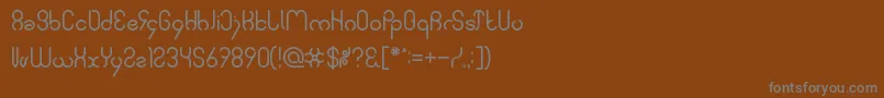 Saiba mais sobre a fonte SimpleFont Fonte SimpleFont – fontes cinzas em um fundo marrom