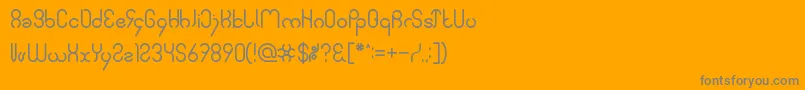 SimpleFont Font – Gray Fonts on Orange Background