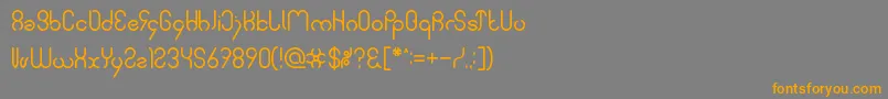 Police SimpleFont – polices orange sur fond gris