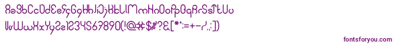 Police SimpleFont – polices violettes