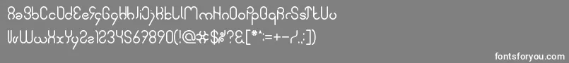 SimpleFont Font – White Fonts on Gray Background