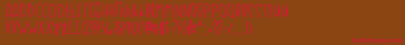 Flyknitlife Font – Red Fonts on Brown Background