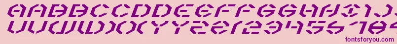 Year3000ExpandedItalic Font – Purple Fonts on Pink Background