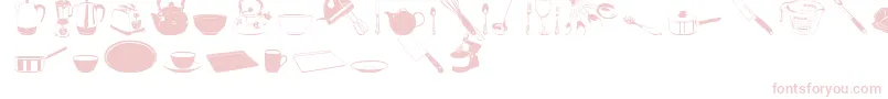 DjKitchen Font – Pink Fonts on White Background