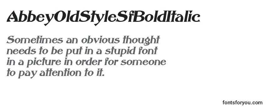 AbbeyOldStyleSfBoldItalic-fontti