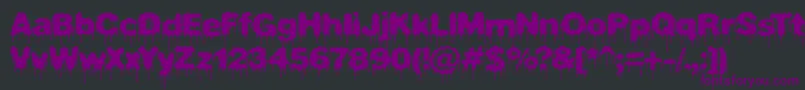 Plasdrip Font – Purple Fonts on Black Background