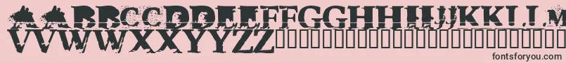 Tripx Font – Black Fonts on Pink Background