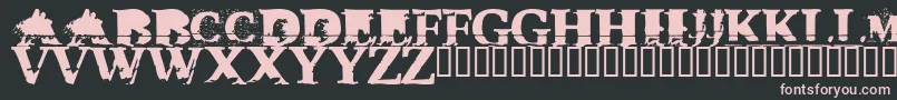 Tripx Font – Pink Fonts on Black Background