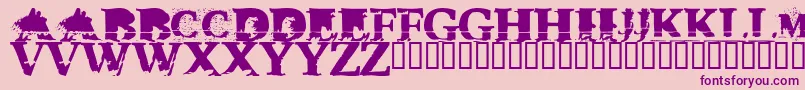 Tripx Font – Purple Fonts on Pink Background
