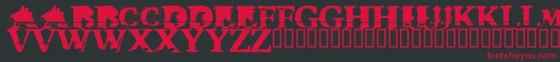 Tripx Font – Red Fonts on Black Background