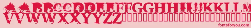 Tripx Font – Red Fonts on Pink Background