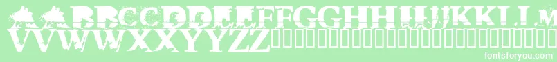 Tripx Font – White Fonts on Green Background