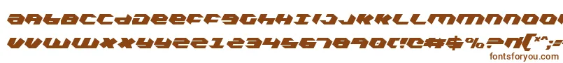 KubrickExtraCondensed-fontti – ruskeat fontit valkoisella taustalla