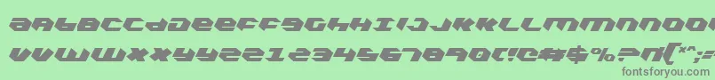 KubrickExtraCondensed Font – Gray Fonts on Green Background