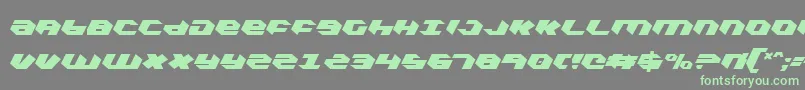 KubrickExtraCondensed-fontti – vihreät fontit harmaalla taustalla